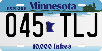 MN license plate 045TLJ