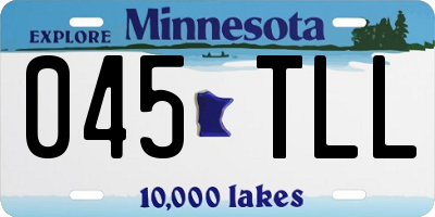 MN license plate 045TLL