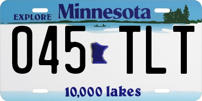 MN license plate 045TLT