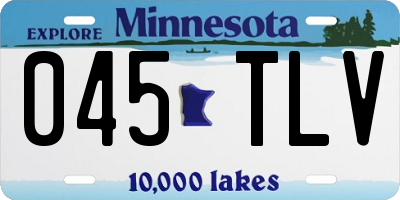 MN license plate 045TLV