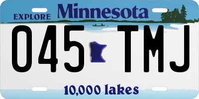 MN license plate 045TMJ