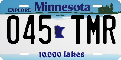 MN license plate 045TMR