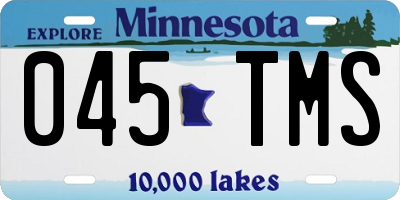 MN license plate 045TMS