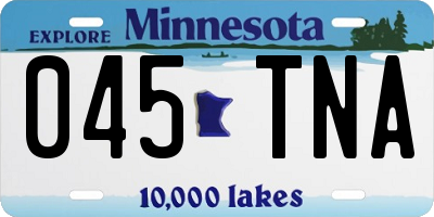 MN license plate 045TNA