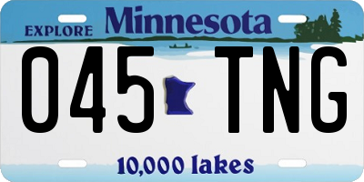 MN license plate 045TNG