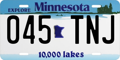 MN license plate 045TNJ
