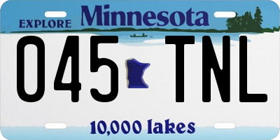 MN license plate 045TNL