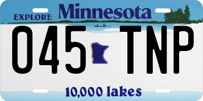 MN license plate 045TNP