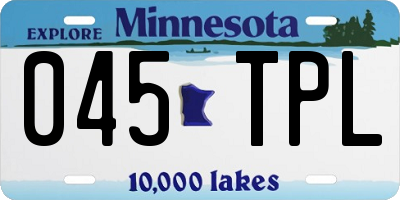 MN license plate 045TPL