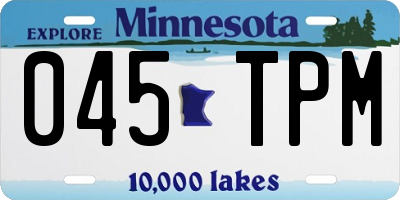 MN license plate 045TPM