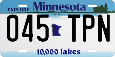 MN license plate 045TPN