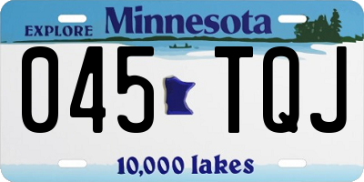 MN license plate 045TQJ
