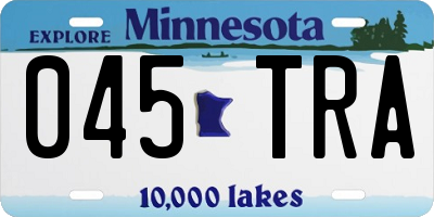MN license plate 045TRA