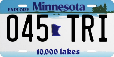 MN license plate 045TRI