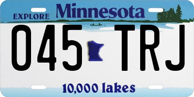 MN license plate 045TRJ