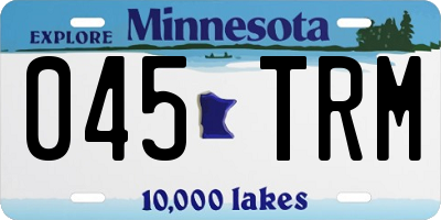 MN license plate 045TRM