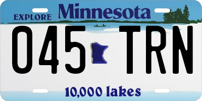 MN license plate 045TRN