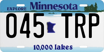 MN license plate 045TRP