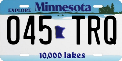 MN license plate 045TRQ