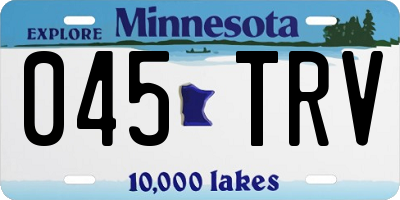 MN license plate 045TRV