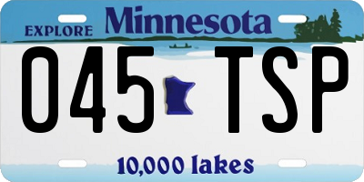 MN license plate 045TSP