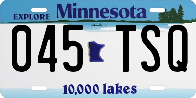 MN license plate 045TSQ