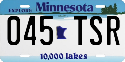 MN license plate 045TSR