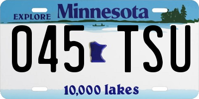 MN license plate 045TSU