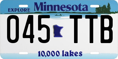 MN license plate 045TTB