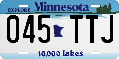 MN license plate 045TTJ