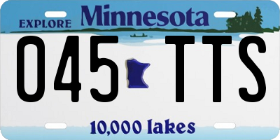 MN license plate 045TTS
