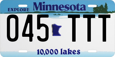 MN license plate 045TTT