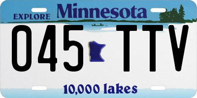 MN license plate 045TTV