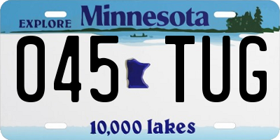 MN license plate 045TUG