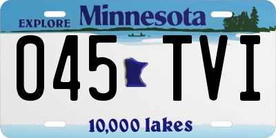 MN license plate 045TVI