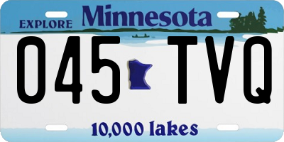 MN license plate 045TVQ
