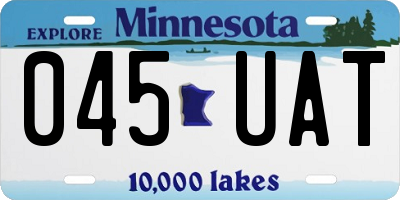 MN license plate 045UAT