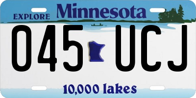 MN license plate 045UCJ