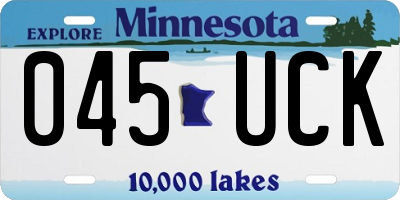 MN license plate 045UCK
