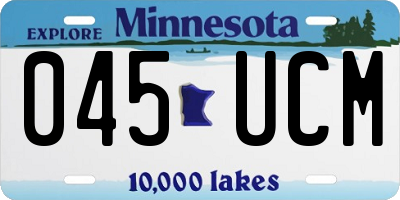 MN license plate 045UCM