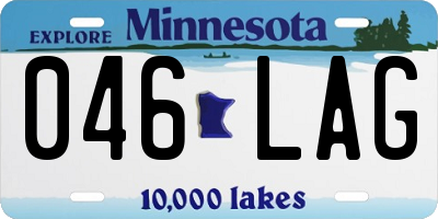 MN license plate 046LAG