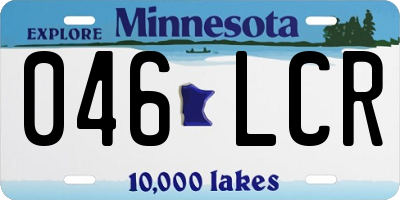 MN license plate 046LCR