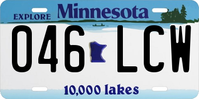 MN license plate 046LCW