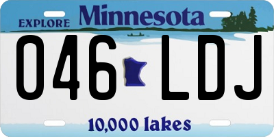 MN license plate 046LDJ