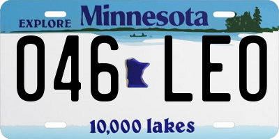 MN license plate 046LEO
