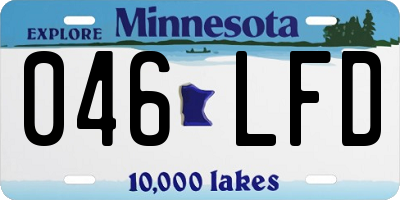 MN license plate 046LFD