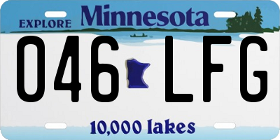 MN license plate 046LFG