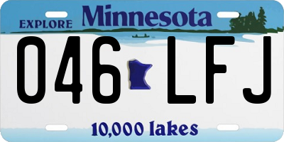 MN license plate 046LFJ