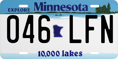 MN license plate 046LFN