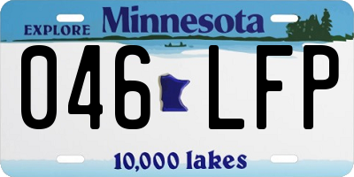 MN license plate 046LFP